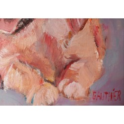 Petit Chat et chien  40*20cm